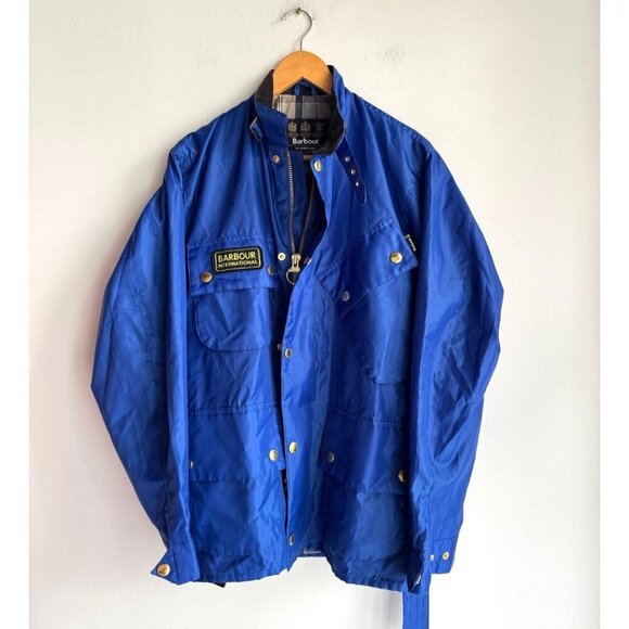Barbour International Blue Men's Jacket M - Picture 1 of 7